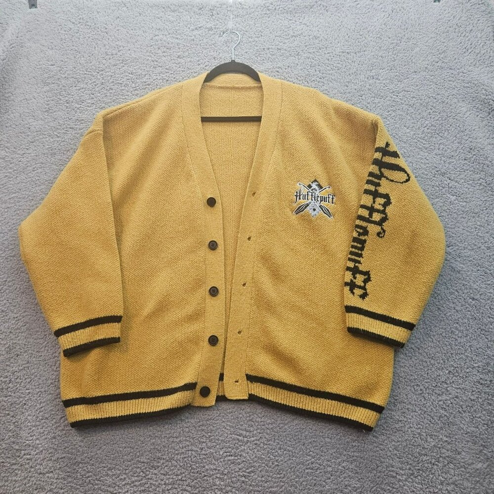 Harry Potter Hufflepuff Yellow Cardigan By Romwe Size 4XL Wizarding World